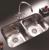 Imagen de Pileta doble 70X37X15 acero 304 JOHNSON