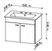 Imagen de Mueble AMUBE colgar Niza wengue con mesada AMUBE