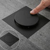 Imagen de Rejilla para piso 10x10 negro mate push DMC