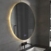Imagen de ESPEJO REDONDO 60cm C/LUZ LED FRONTAL Y DESEMPAÑADOR DMC