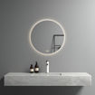 Imagen de ESPEJO REDONDO 60cm C/LUZ LED FRONTAL Y DESEMPAÑADOR DMC
