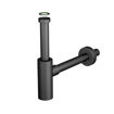 Imagen de Sifón botella/tubular acero negro Inoxmater 1 1/4 sin valvula BONOMINI