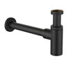 Imagen de Sifón botella/tubular acero negro Inoxmater 1 1/4 sin valvula BONOMINI