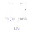 Imagen de Pedestal izy blanco DECA