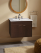 Imagen de Mueble AMUBE colgar Niza wengue con mesada AMUBE