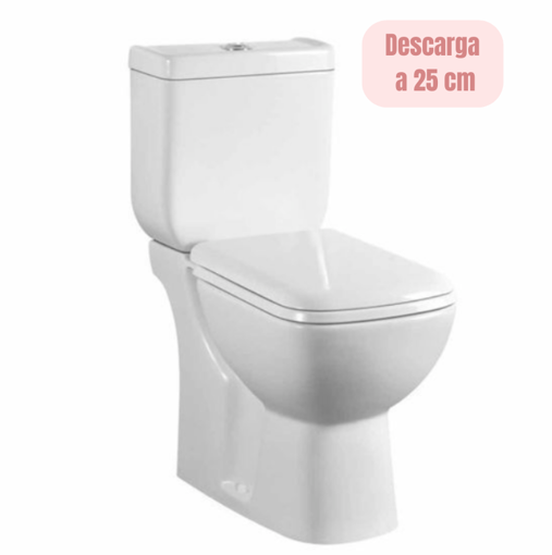Imagen de Inodoro c/mochila y tapa slow blanco Montano DMC