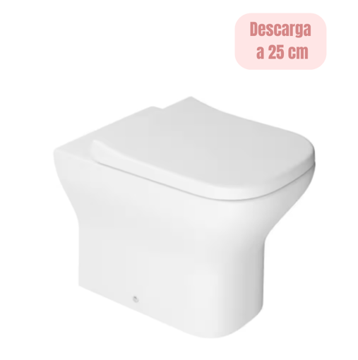 Imagen de Inodoro corto axis blanco DECA