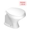 Imagen de Inodoro corto ravena blanco DECA