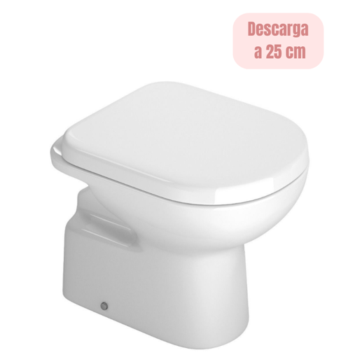Imagen de Inodoro corto vogue blanco DECA