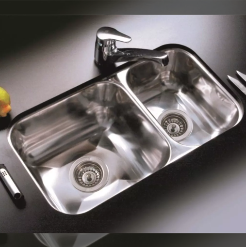 Imagen de Pileta y media 63 x 34 x 18 acero 304 JOHNSON