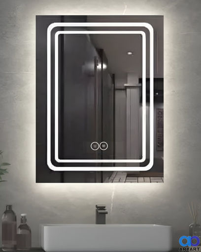 Imagen de ESPEJO RECTANGULAR CON LUZ LED 50X70 ARYART