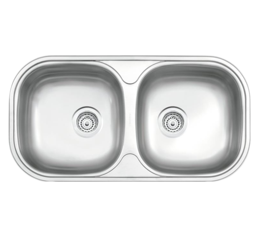 Imagen de Pileta doble 78 x 40 x 15 valv 3 1/2 TRAMONTINA