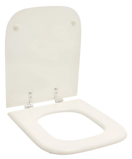 Imagen de Tapa inodoro Báltico herraje cromado hueso ARYART